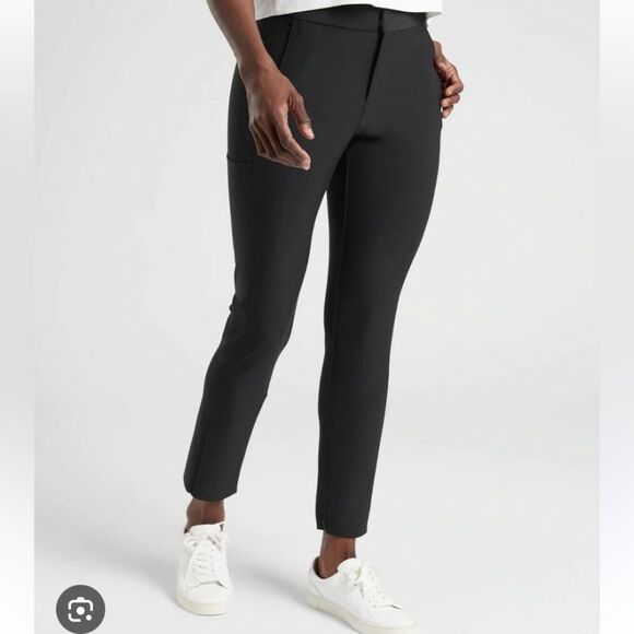Athleta Stellar Black Trousers size 8 - Picture 1 of 10